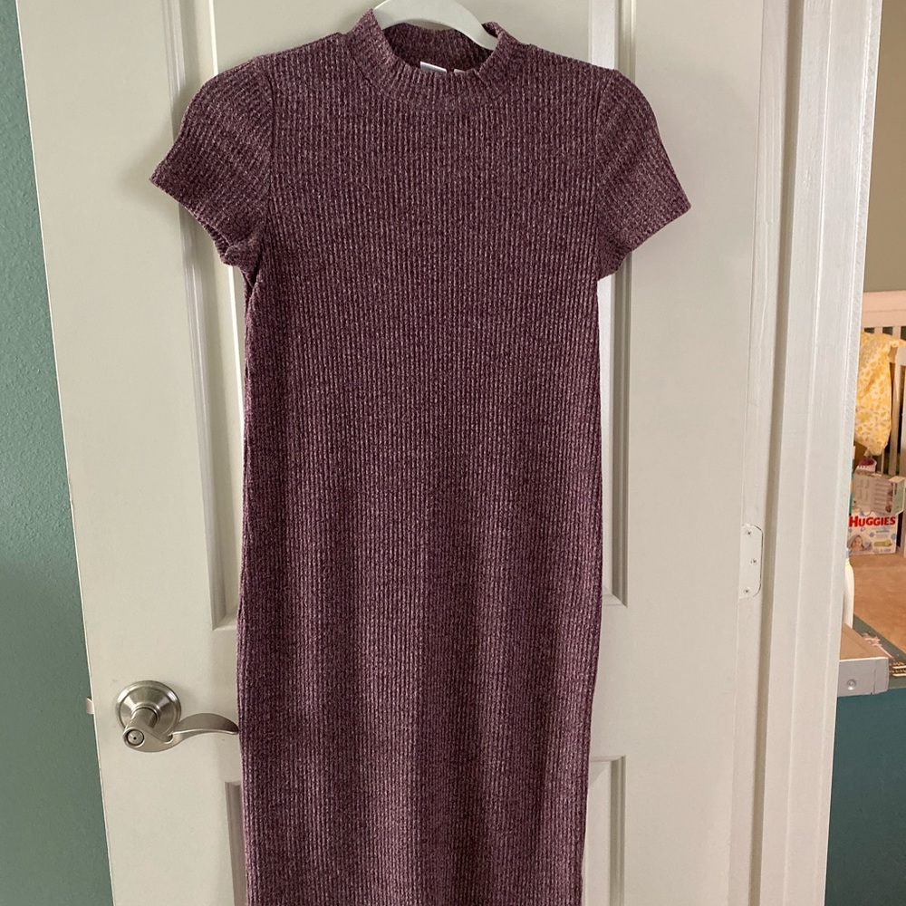 GAP Maternity Softspun Mock Neck T-shirt Dress
